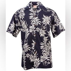 Go Barefoot Blue and White Mini Tahitian Print Big Boys XL 18